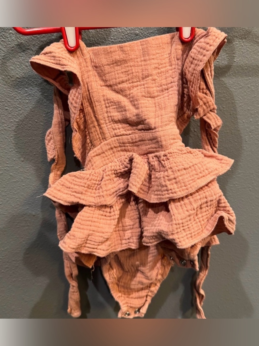 Floral Ruffle Baby Rompers - Picture 5 of 5